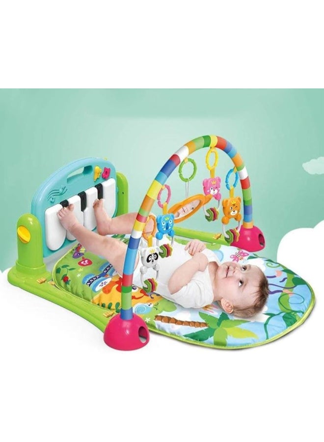 هوانجر بساط لياقة بدنية على شكل بيانو مع موسيقى وإضاءة وألعاب معلقة جميلة وعالية الجودة 70x53x44سم - Image 5