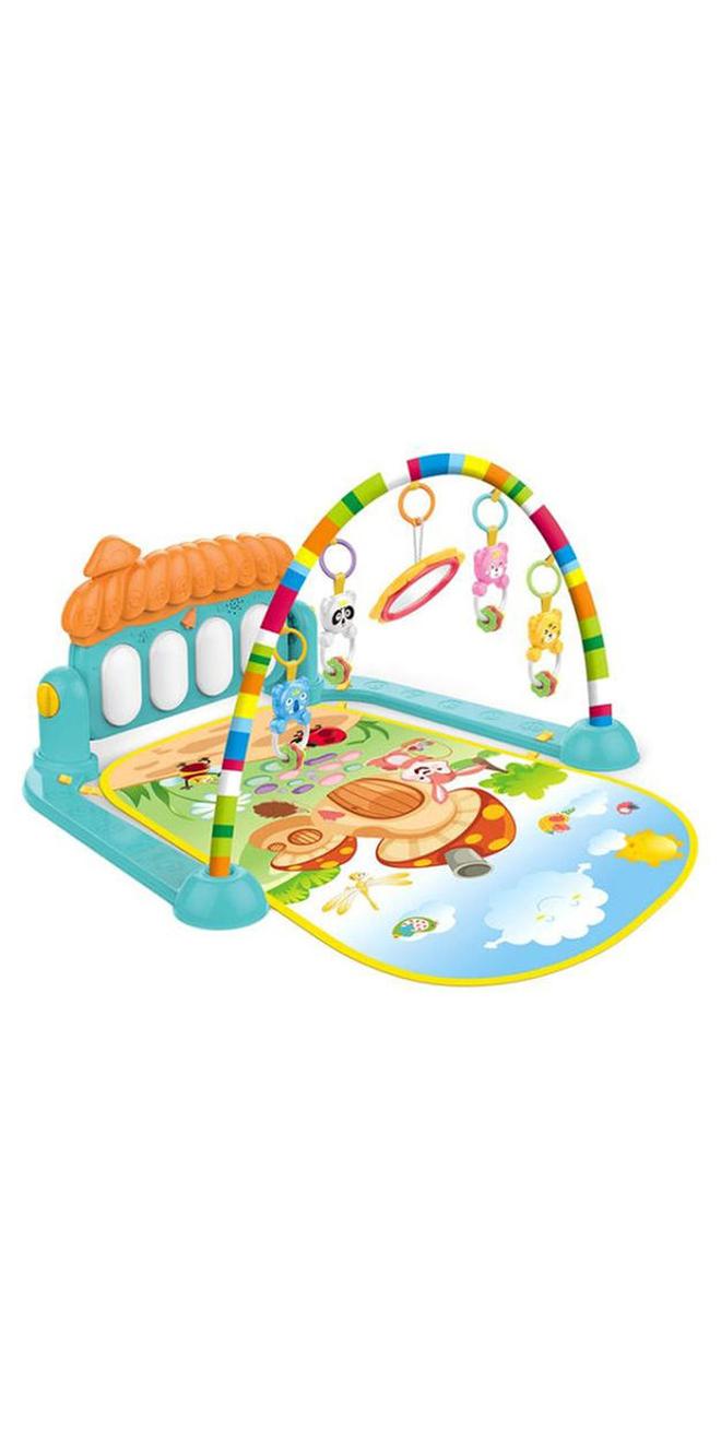 هوانجر بساط لعب العاب بدنية بتصميم بيانو للأطفال من ألعاب الأطفال الذكية بوس  - نسخة أصلية 75x60x42سم - Image 1