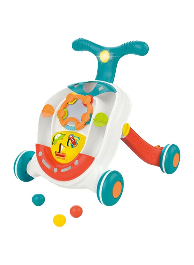 هوانجر مشاية أطفال على شكل كرة دوارة مزودة بأضواء وموسيقى وبطاريات 2AA 45.5x42.5x45سم - Image 1