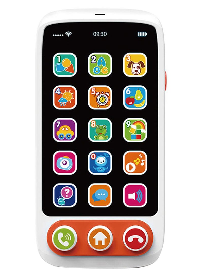 HUANGER First Learning Kids Mobile Smartphone With Multiple Sound Effects Educational Toy 14.4x4.9x22.6cm - Image 1