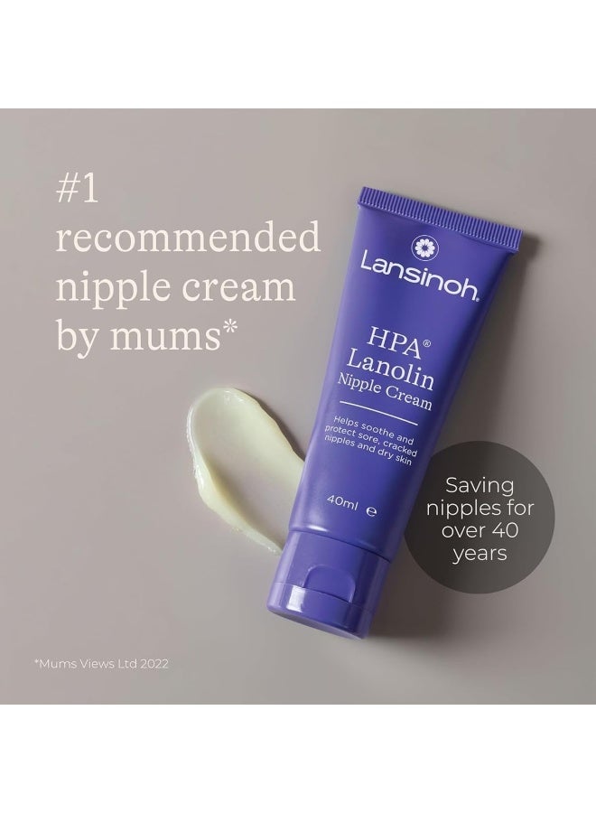 Lansinoh HPA Lanolin Nipple Cream 40ml For Cracked, Dry and Sore Nipples, Breast Feeding Moms, 100% Natural, Soothing, Tasteless & Odourless, Clinically Tested, Safe For Baby, Maternity Essentials - Image 2