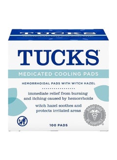 Tucks Medicated Cooling 100 Pads Packaging May Vary  - Image 1