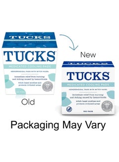 Tucks Medicated Cooling 100 Pads Packaging May Vary  - Image 2