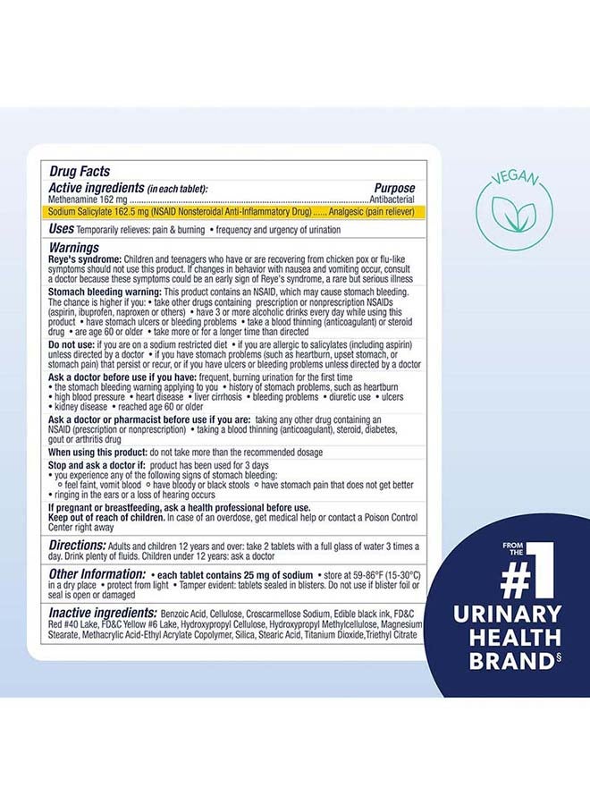 AZO Urinary Tract Defense Antibacterial Protection - 24 Tablets - Image 3