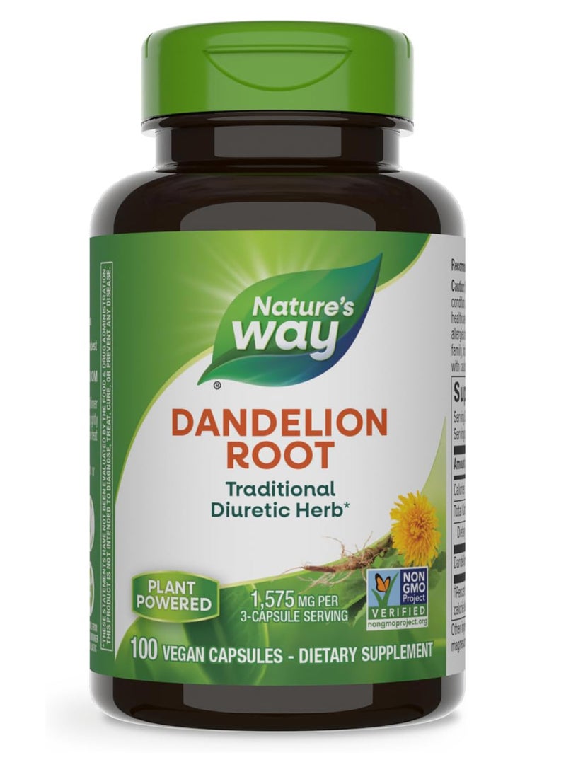 ناتشور واي جذور الهندباء - 100 كبسولة نباتية - Image 1