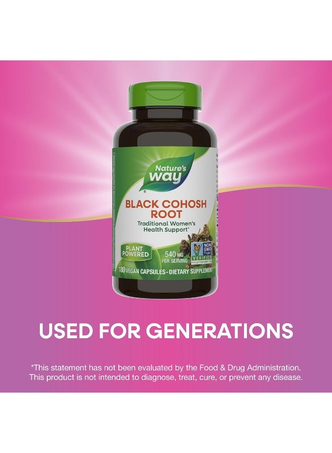 Black Cohosh Root 540 mg - 180 Vegan Capsules Packaging May Vary - pnsku/N37101606A/45/_/1738654324/be55c201-c06f-473c-a768-d6f71ad1607f