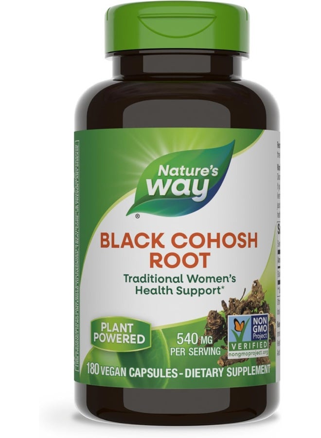 Black Cohosh Root 540 mg - 180 Vegan Capsules Packaging May Vary - pnsku/N37101606A/45/_/1738654326/b549f4cb-e9b3-4d39-bcba-686e12b45a7d