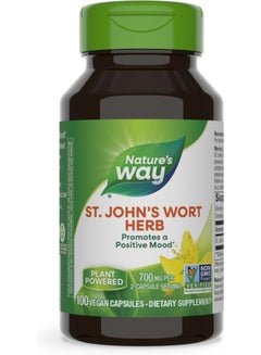 ST.Johnâ€™s Wort Herb, 700 mg - 100 Vegan Capsules Packaging May Vary