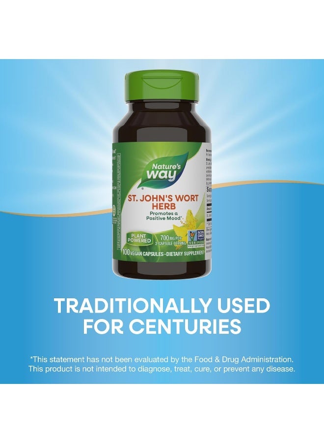 Nature way - ST.Johnâ€™s Wort Herb, 700 mg - 100 Vegan Capsules Packaging May Vary - Image 1