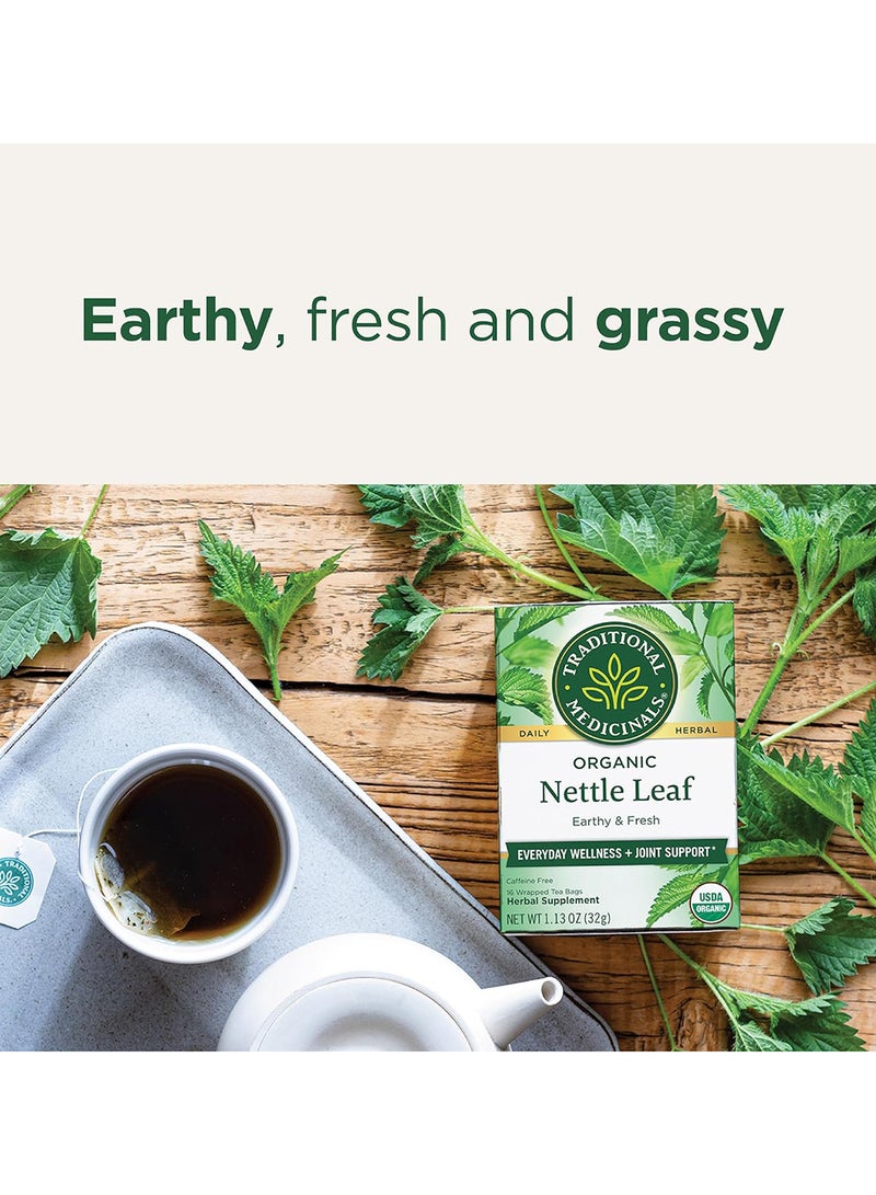 Traditional Medicinals Pack Of 16 Organic Nettle Leaf Herbal Tea Bag  - Image 3