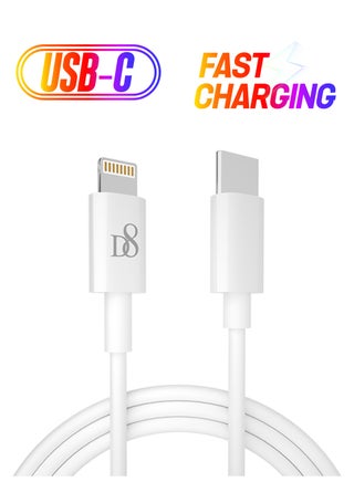 2-In-1 Type-c Tpe Braided Lightning And USB Data Cable For Apple iPhone White - pnsku/N37352419A/45/_/1738266490/3c46faf7-0c62-43c6-97a3-c9ecd2123be0