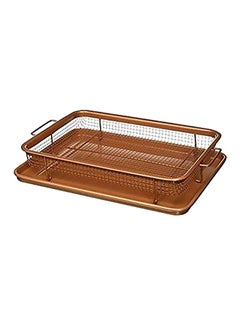 Generic Non-Stick Oven Deep Fryer Copper 37x23cm  - Image 1
