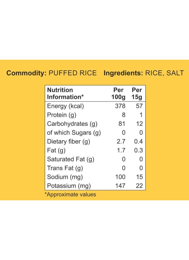 India Mills Puffed Rice Mamra 200grams - Image 2