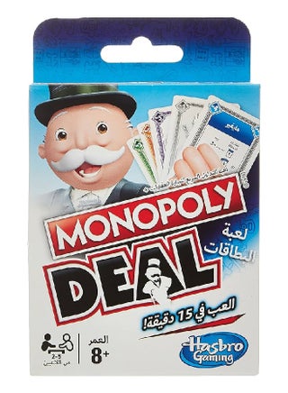 Deal Card Game (Arabic)– Quick-Playing Card Game, Fun Games for Families and Kids, Fun Property Trading, Steal, Swap, and Scheme to Win! Ages 8 and Up, 2 to 5 Players - pnsku/N37379270A/45/_/1715176226/8ac93b7e-5b34-4f71-a55c-c544c23f37ae