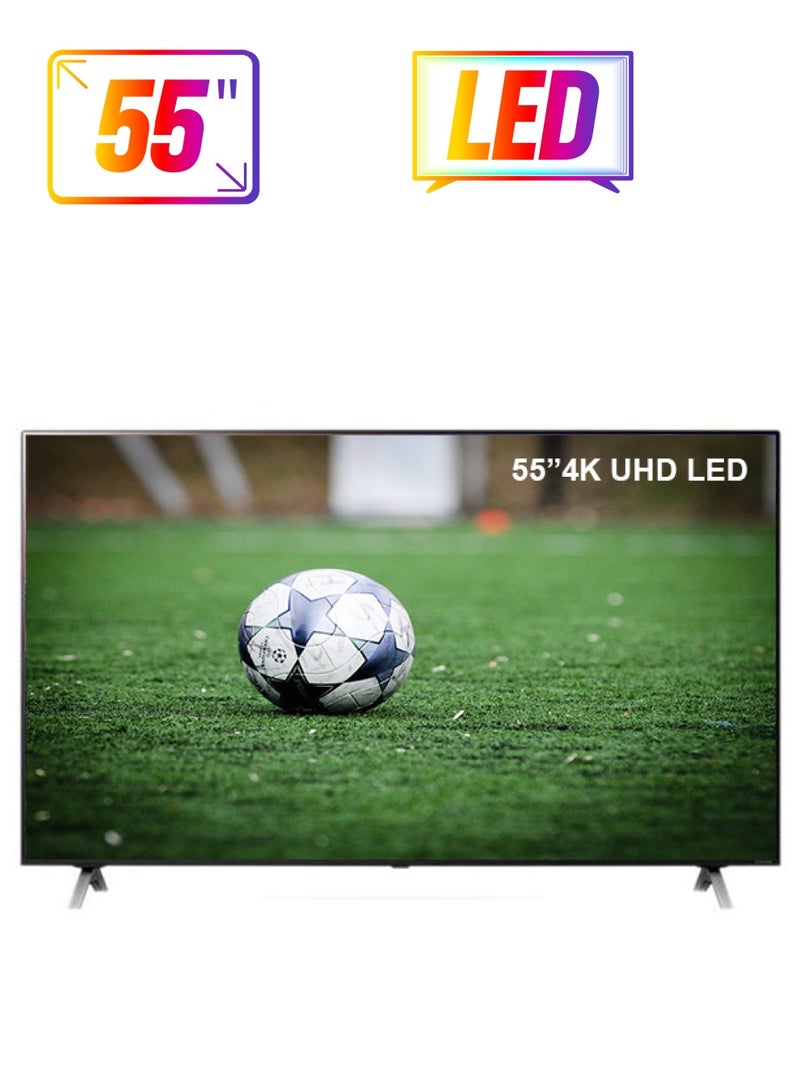 LG - 55-Inch NanoCell 90 Series 4K UHD Smart LED TV 55NANO90 Black - Image 1