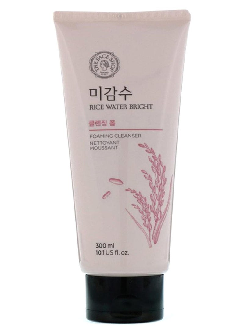 THEFACESHOP Rice Water Bright Foaming Cleanser 300ml - Image 1