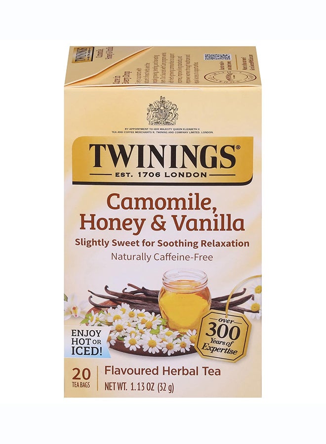 Twinings Camomile Honey And Vanilla - 20 Herbal Tea Bags - Image 1