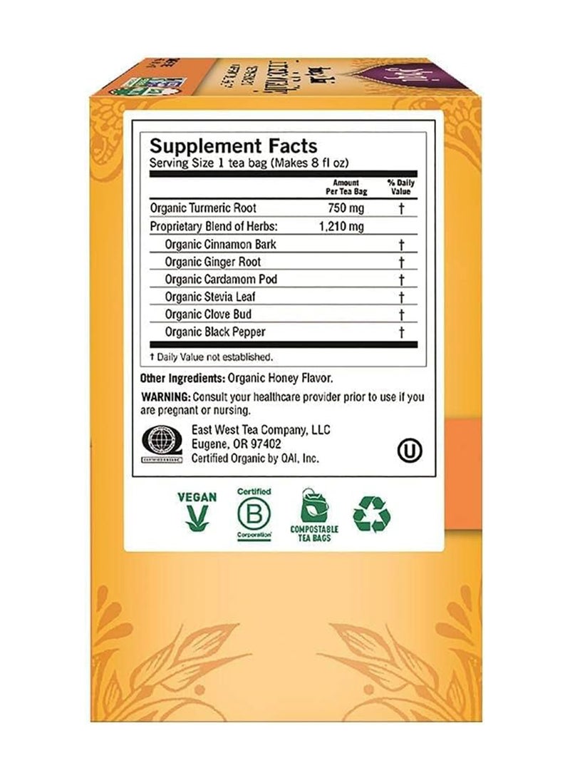 Yogi Tea - Honey Chai Turmeric Vitality Tea 16 Bags 32grams - Image 1