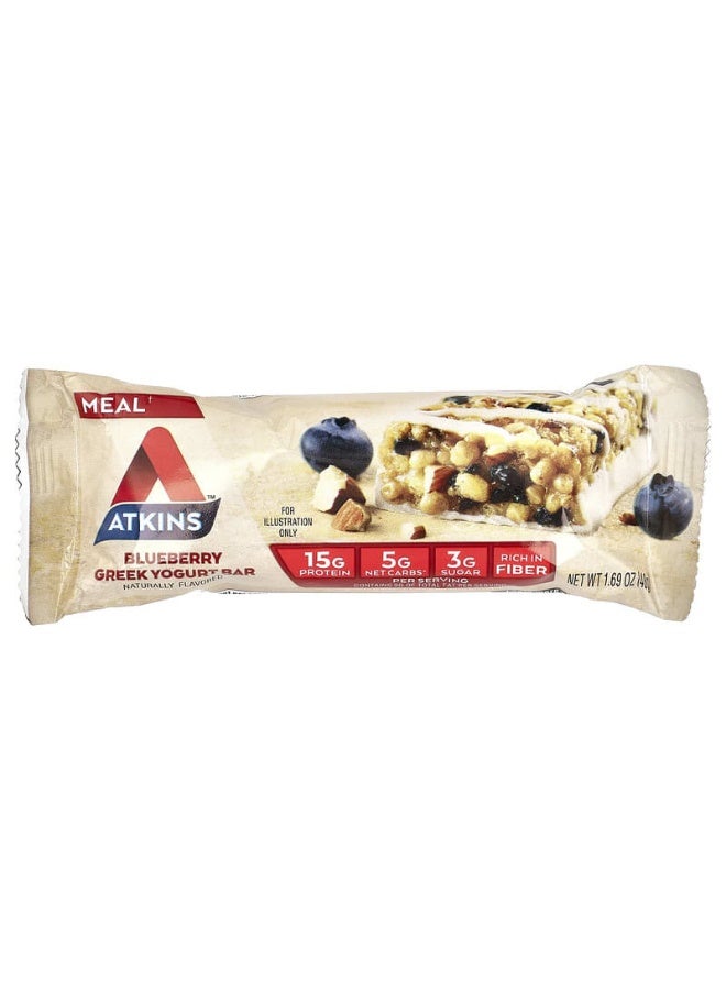 Atkins Pack Of 5 Blueberry Greek Yogurt Bar  - Image 3