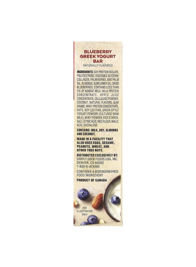 Atkins Pack Of 5 Blueberry Greek Yogurt Bar  - Image 4