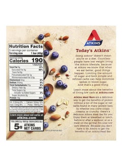 Atkins Pack Of 5 Blueberry Greek Yogurt Bar  - Image 2