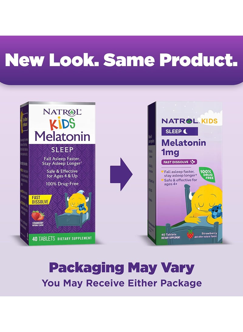 Kids Melatonin 1mg, Fast Dissolve 40 Tablets, Packaging may vary - pnsku/N37386031A/45/_/1730709941/8e728a23-fa1c-4485-8d99-301a72de1fe7