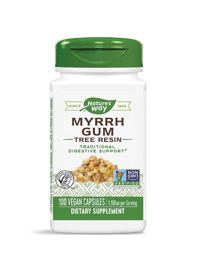 Nature's Way Myrrh Gum Tree Resin 100 Vegan Capsules Packaging May Vary - Image 1