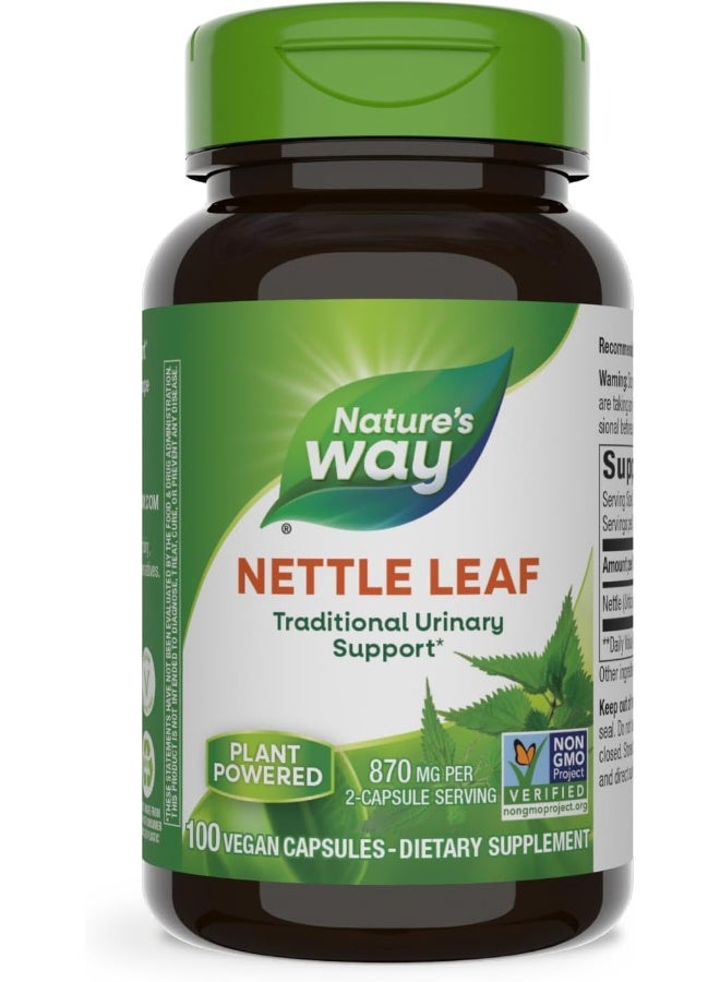 Nature's Way Nettle Leaf, 870 mg - 100 Vegan Capsules Packaging May Vary - Image 4