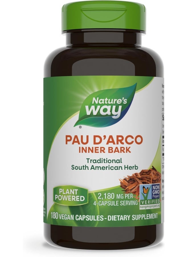 ناتشرز واي عبوة مكمل غذائي باو داركو من اللحاء الداخلي - تحتوي على 180 كبسولة - Image 2