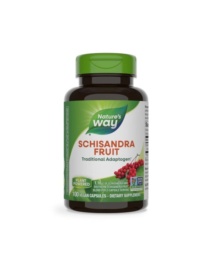 ناتشرز واي عبوة مكمل غذائي بخلاصة فاكهة شيساندرا - تحتوي على 100 كبسولة - Image 1