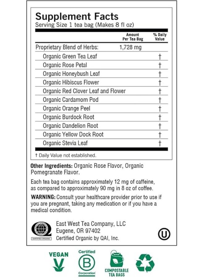 Yogi Tea - Soothing Rose Hibiscus Skin Detox - 16 Tea Bags Packaging May Vary - Image 1
