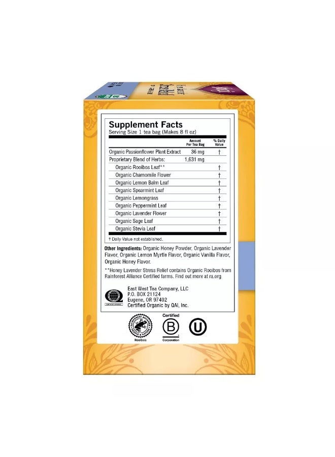 Yogi Tea - Honey Lavender Stress Relief, 16 Tea Bags Packaging May Vary - Image 1