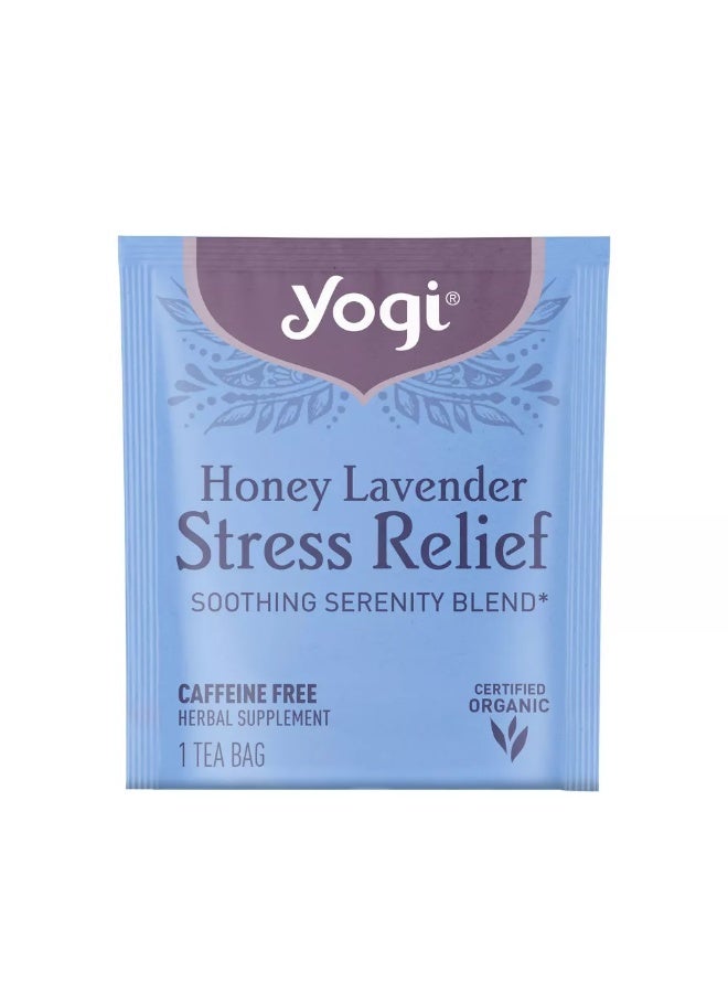 Yogi Tea - Honey Lavender Stress Relief, 16 Tea Bags Packaging May Vary - Image 1