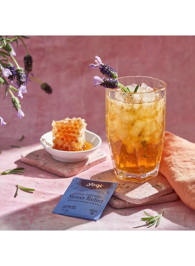 Yogi Tea - Honey Lavender Stress Relief, 16 Tea Bags Packaging May Vary - Image 1