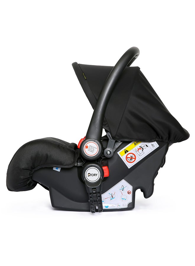 TEKNUM - 3 In1 Pram Stroller, Sleeping Bassinet And Extra Wide Seat With Wide Canopy For Baby Grey - Image 1
