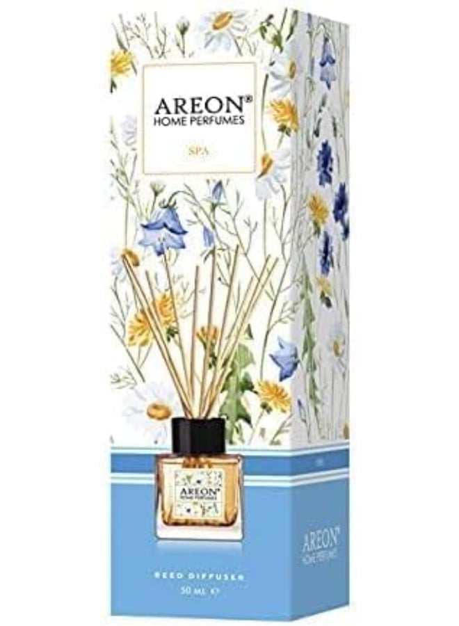 Areon - Reed Diffuser With Incense Sticks Spa Blue 150ml - Image 1