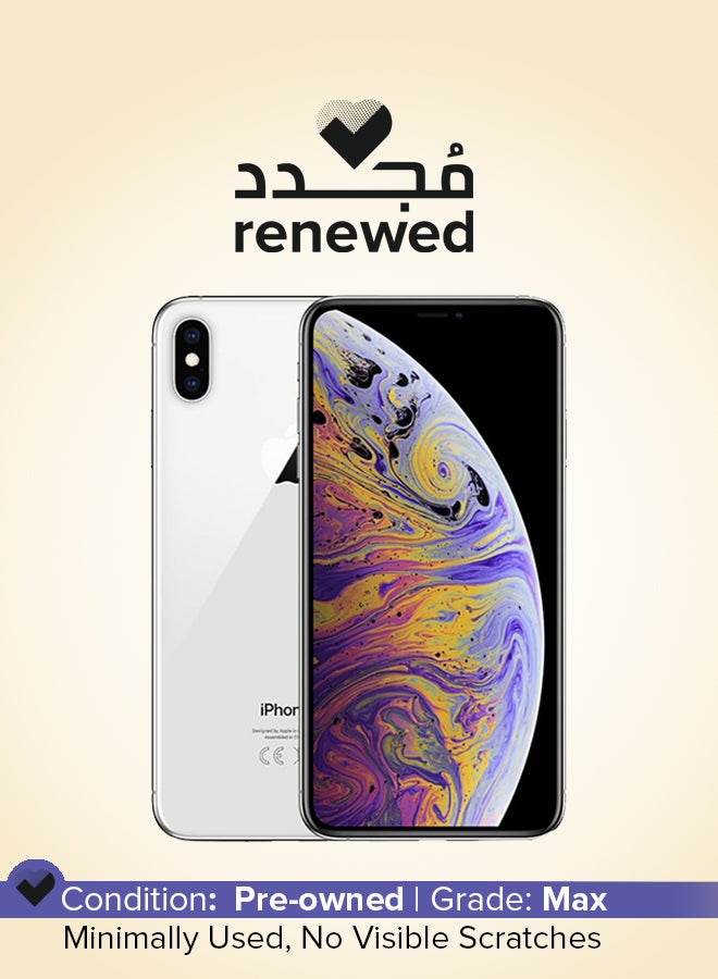 Apple - Renewed - iPhone XS Max 256GB Silver 4G With Facetime - International Version - Image 1