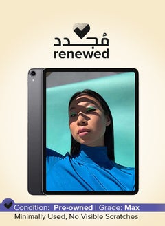 Renewed - iPad Pro 12.9-Inch 3rd Gen 64GB Space Grey 4G Wi-Fi With Facetime - International Version