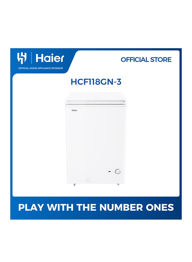 Haier Chest Freezer 3.5 Cu. Ft 103 L HCF118GN-3 White - Image 1