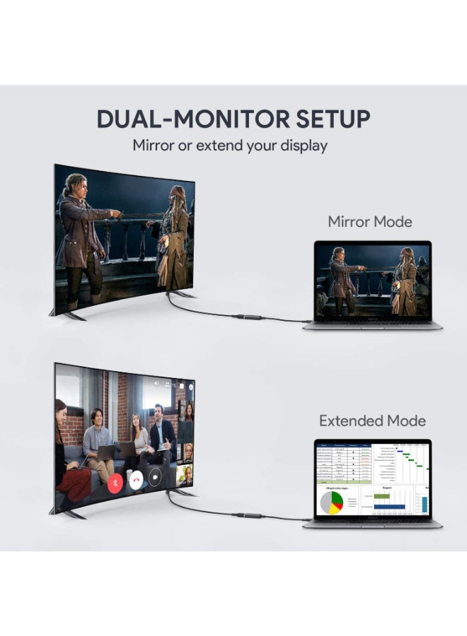 Aukey USB-C To HDMI Adapter Black - Image 3