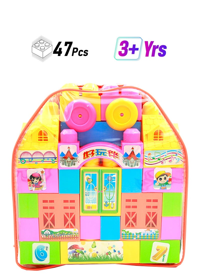 LB FX861 47-Piece Castle Block Buliding Set 47 3+ Years - Image 1