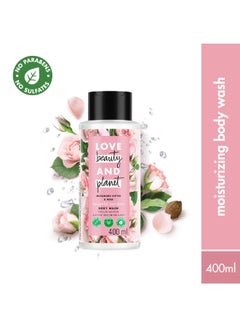 love beauty and planet Murumuru Butter And Rose Moisturising Creme Body Wash, Sulphate And Paraben Free 400ml  - Image 1