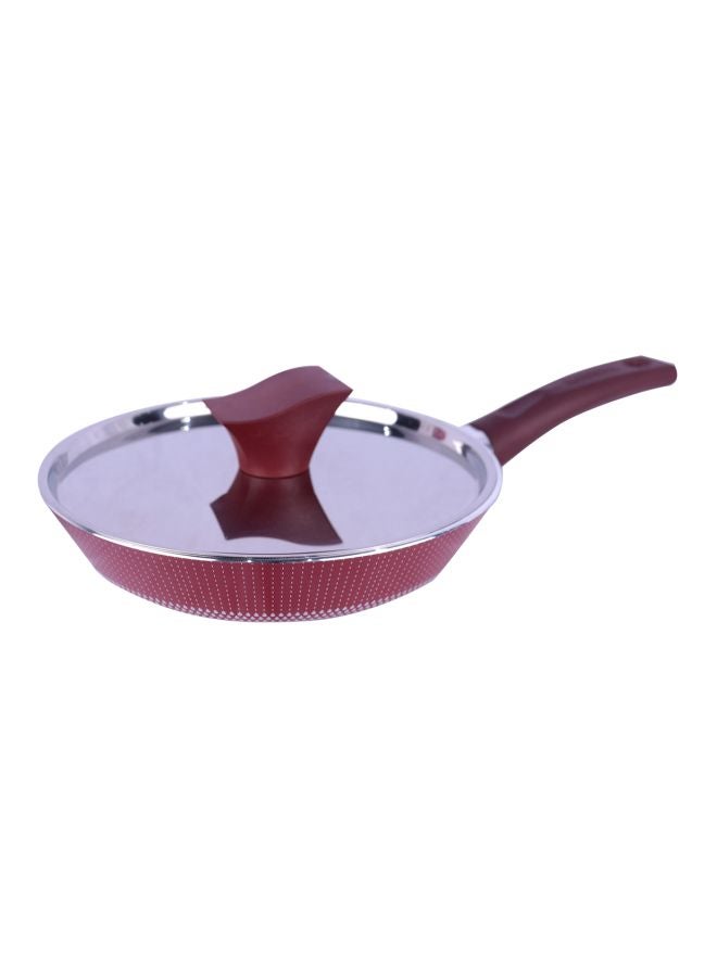 Bin-Shihoun-Abomar - Frying Pan With Lid Red 30cm - Image 1
