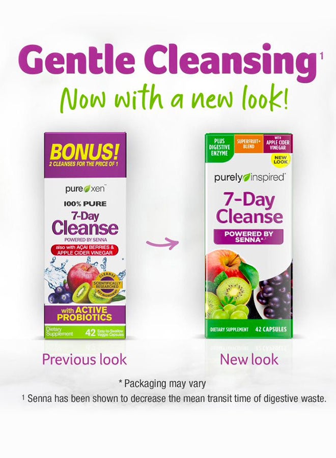 Purely Inspired 7-Day Cleanse Powered by Senna 42 Capsules Packaging May Vary - Image 3