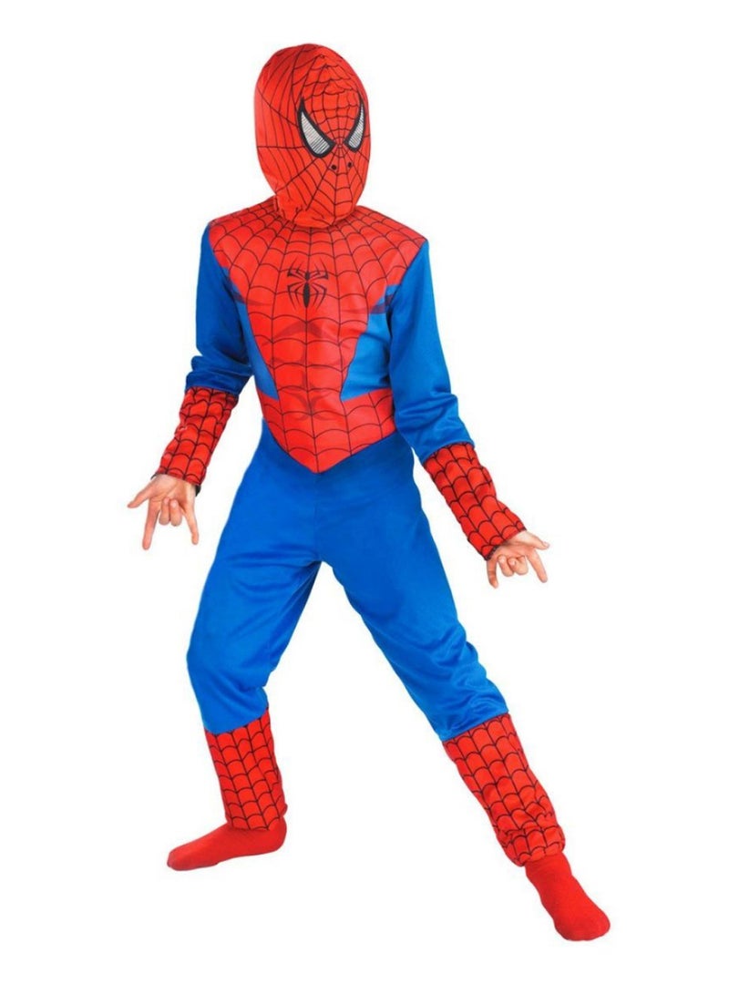 فانسي دريسويل زي تنكري بتصميم فاخر على شكل زي شخصية سبايدر مان جيد التهوية ومفصل للغاية للأطفال، 4 - 6 Years - Image 2