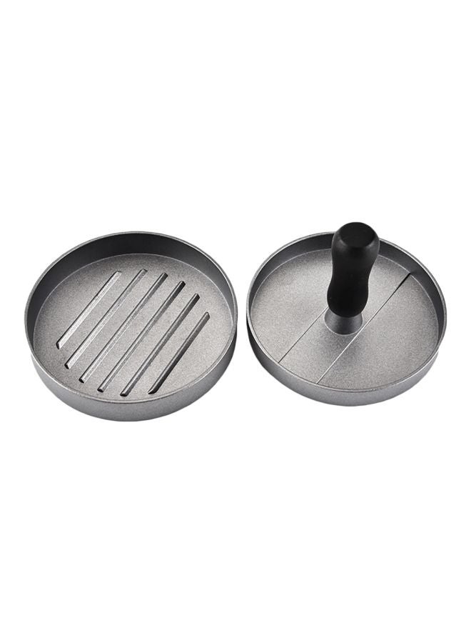 Non Stick Burger Press Patty Maker Grey/Black 11x9.5x9.5cm - Image 1