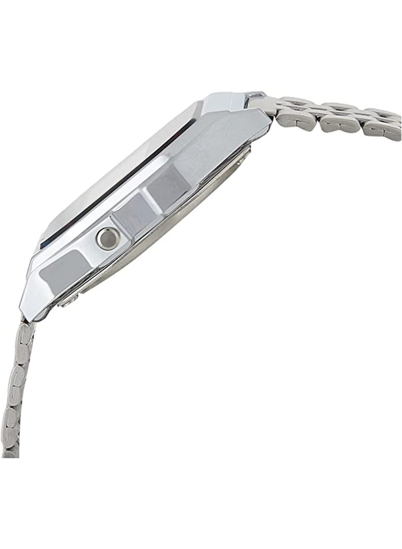 CASIO Men's Water Resistant Stainless Steel Retro Digital Watch A159WA-N1DF - Image 3