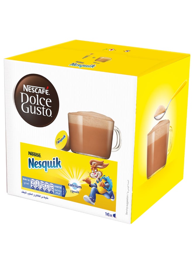 Dolce Gusto Nesquik Chocolate Coffee 16 Capsules 256grams - Image 2