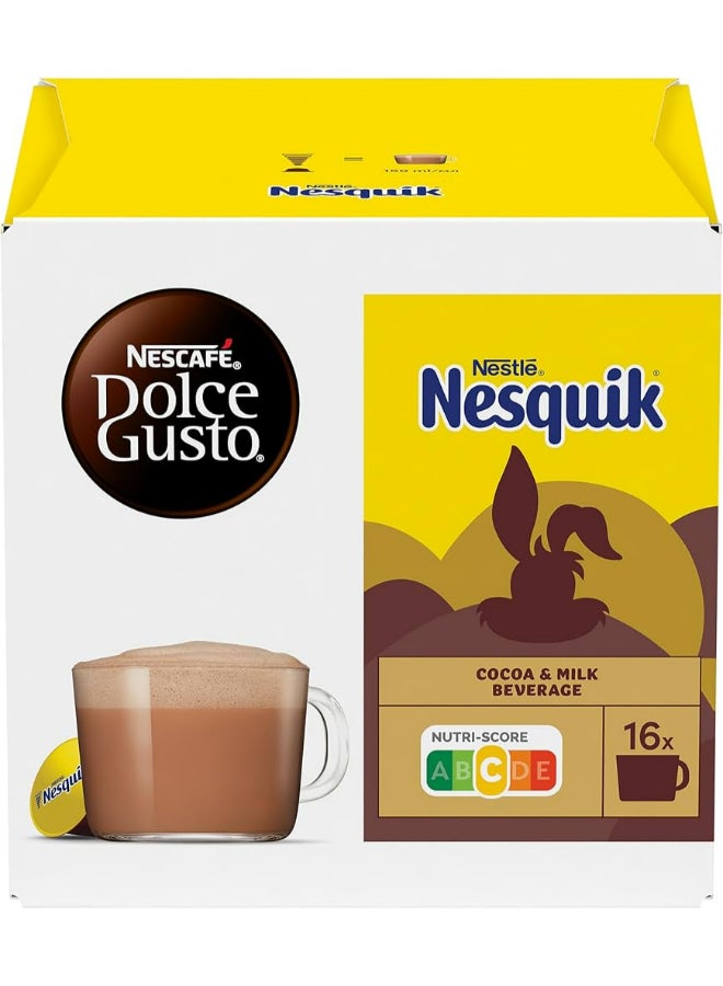 Dolce Gusto Nesquik Chocolate Coffee 16 Capsules 256grams - Image 1