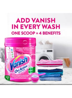 Vanish Stain Remover Oxi Action Powder Colour White 500grams  - Image 2